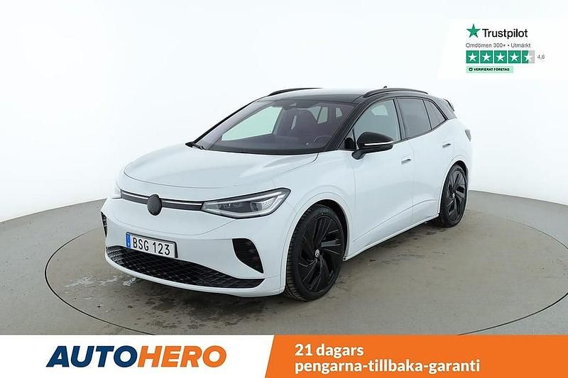 Vit Begagnad 2021 VW ID.4 GTX SUV | 361 000 kr (Marknadspris) - Bild 1/4
