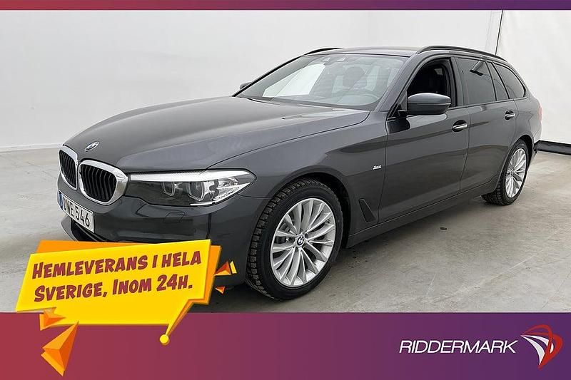 Grå Begagnad 2017 BMW 520 Sport Line Kombi | 254 800 kr (Dyr) - Bild 1/3