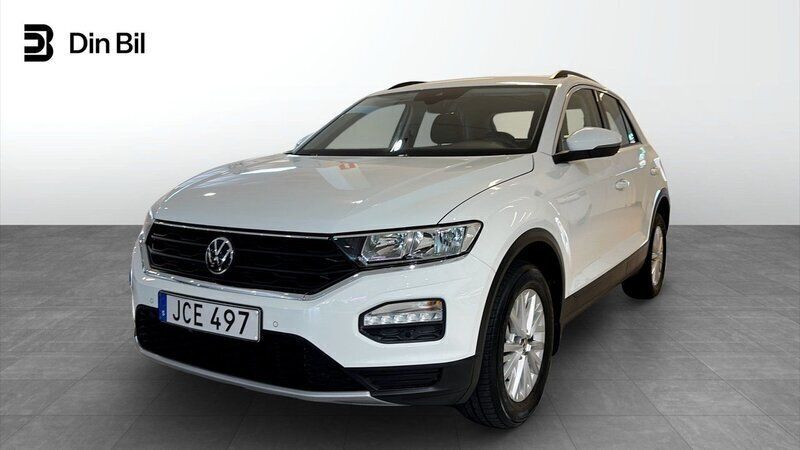 Vit (pure white) Begagnad 2021 VW T-Roc SUV | 199 900 kr (Marknadspris) - Bild 1/4