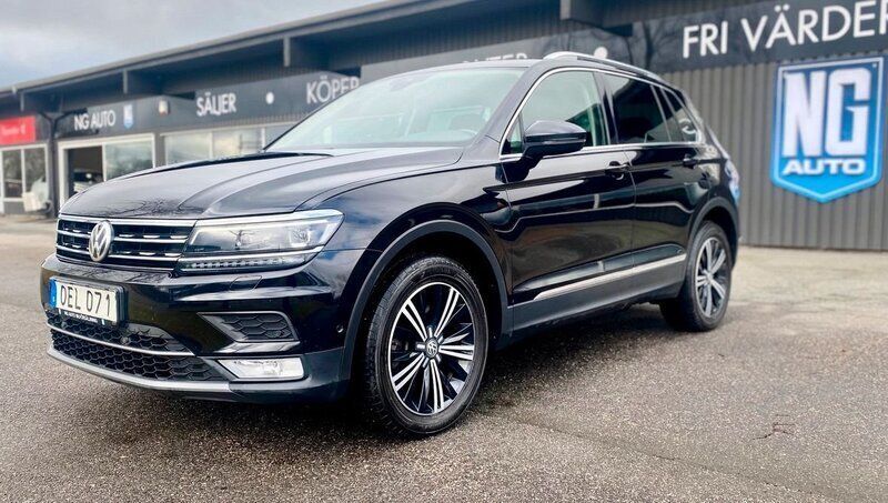 Svart Begagnad 2017 VW Tiguan GT SUV | 189 900 kr (Marknadspris) - Bild 1/4