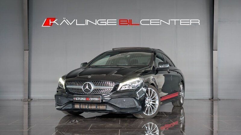 Svart Begagnad 2018 Mercedes CLA200 AMG Sportkupé | 244 900 kr (Marknadspris) - Bild 1/4
