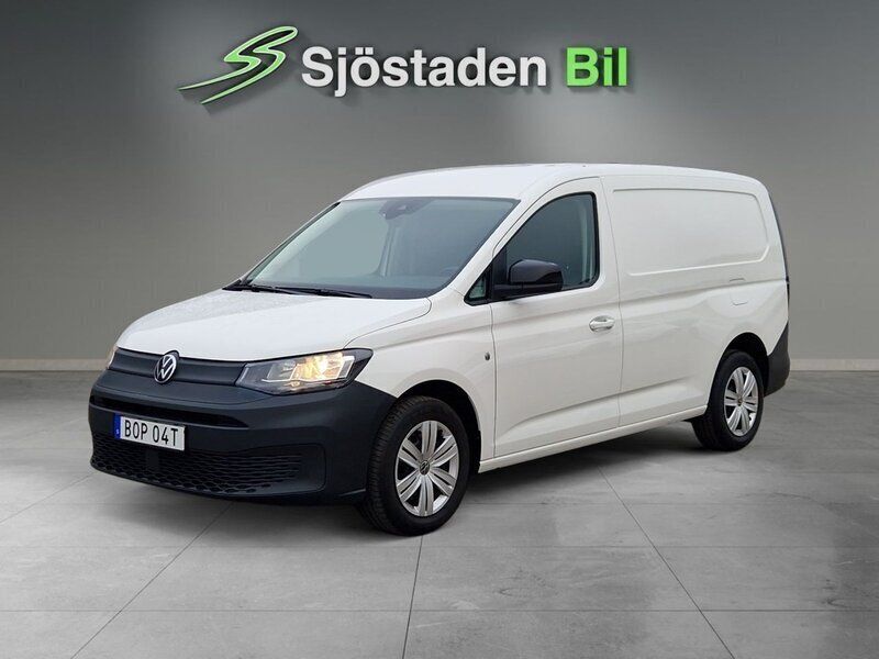 Vit Begagnad 2023 VW Caddy Minibuss | 309 900 kr (Marknadspris) - Bild 1/3