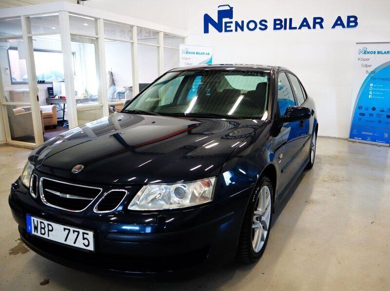Blå Begagnad 2004 Saab 9-3 Linear Sedan | 24 900 kr (Lite dyr) - Bild 1/4