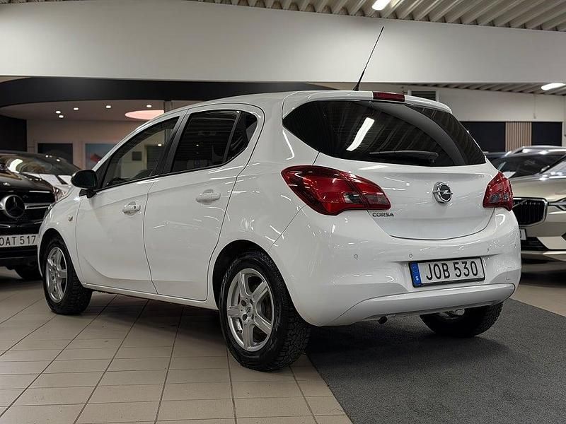 Begagnad Opel Corsa Enjoy 90 HK (66 kW) 2015 Vit Halvkombi