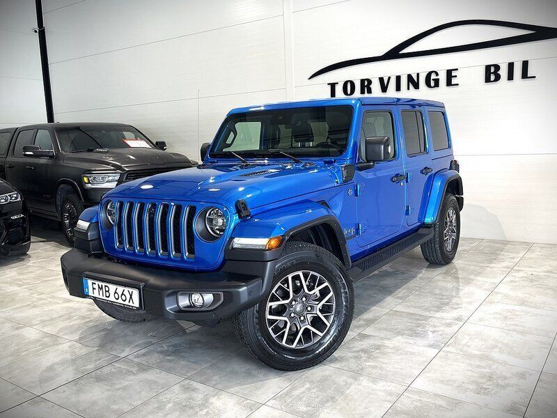 Blå Begagnad 2021 Jeep Wrangler Unlimited 80th Anniversary SUV | 639 000 kr - Bild 1/4