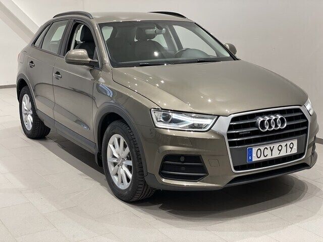 Brun (tundrabrun metallic) Begagnad 2016 Audi Q3 SUV | 189 900 kr (Marknadspris) - Bild 1/3