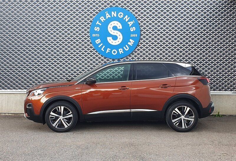 Brun (brunmetallic) Begagnad 2017 Peugeot 3008 GT-line SUV | 179 000 kr (Marknadspris) - Bild 1/4
