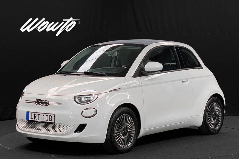 Vit Begagnad 2022 Fiat 500e Icon Halvkombi | 239 800 kr (Lite dyr) - Bild 1/3