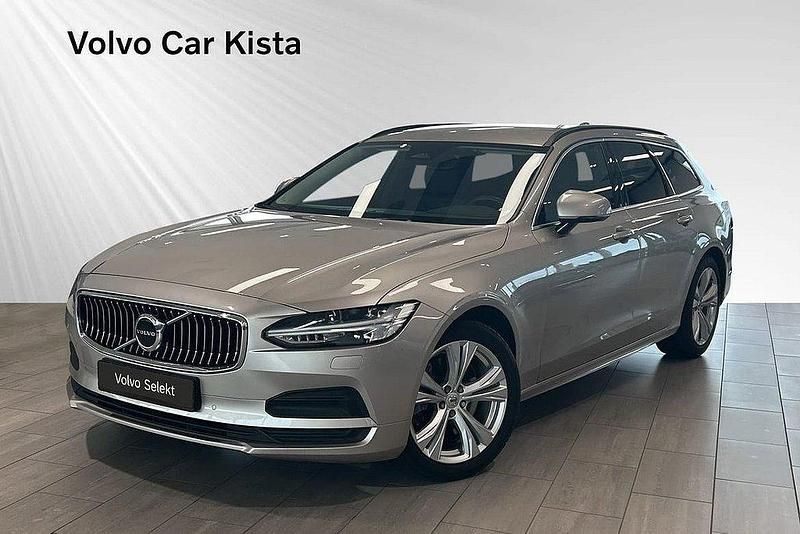 Ljusgrå Begagnad 2022 Volvo V90 Core Kombi | 339 900 kr (Bra pris) - Bild 1/3