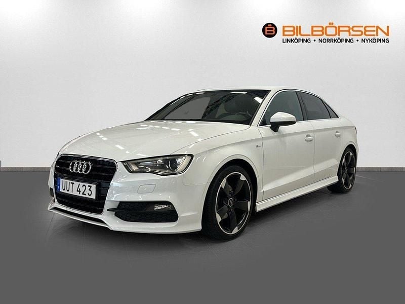 Vit Begagnad 2014 Audi A3 S-Line Sedan | 159 900 kr (Marknadspris) - Bild 1/4