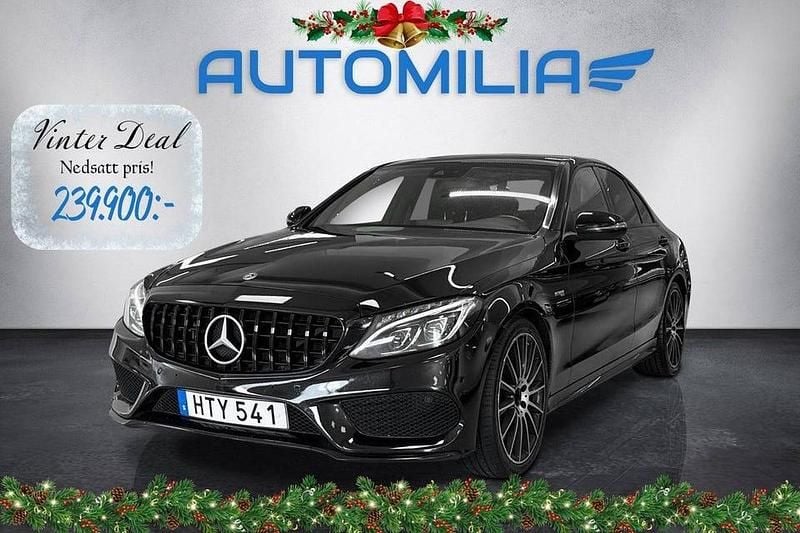 Svart Begagnad 2017 Mercedes C43 AMG AMG Sedan | 239 900 kr (Superpris) - Bild 1/4