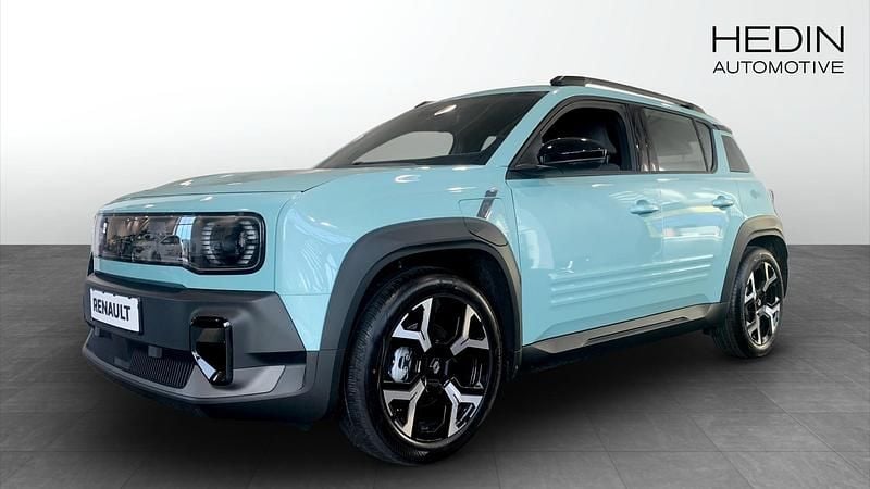Blå (blue) Ny 2025 Renault 4 E-Tech Techno SUV | 434 900 kr (Marknadspris) - Bild 1/4