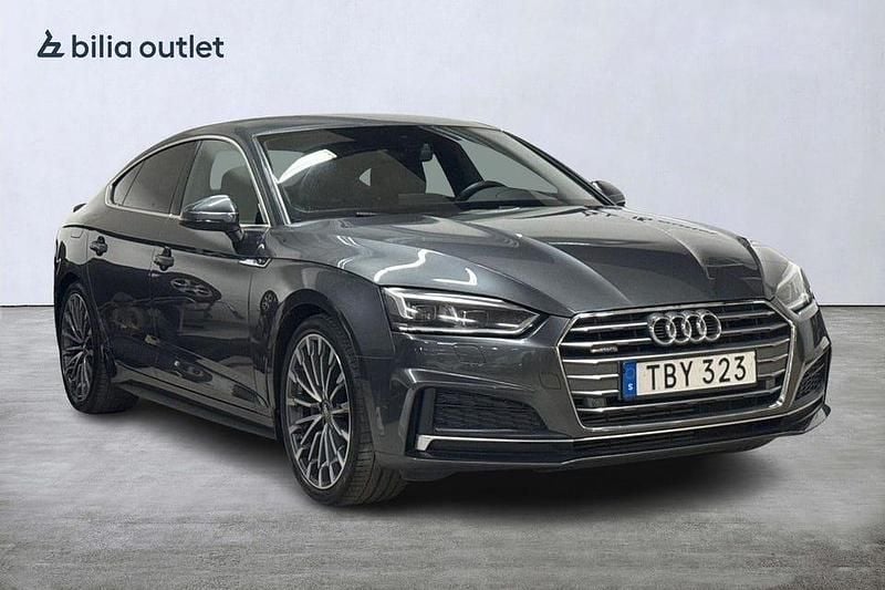 Grå Begagnad 2017 Audi A5 Sportback S-Line Halvkombi | 269 900 kr (Marknadspris) - Bild 1/4