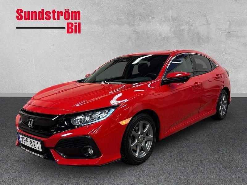 Röd Begagnad 2017 Honda Civic Elegance Halvkombi | 167 900 kr (Marknadspris) - Bild 1/3