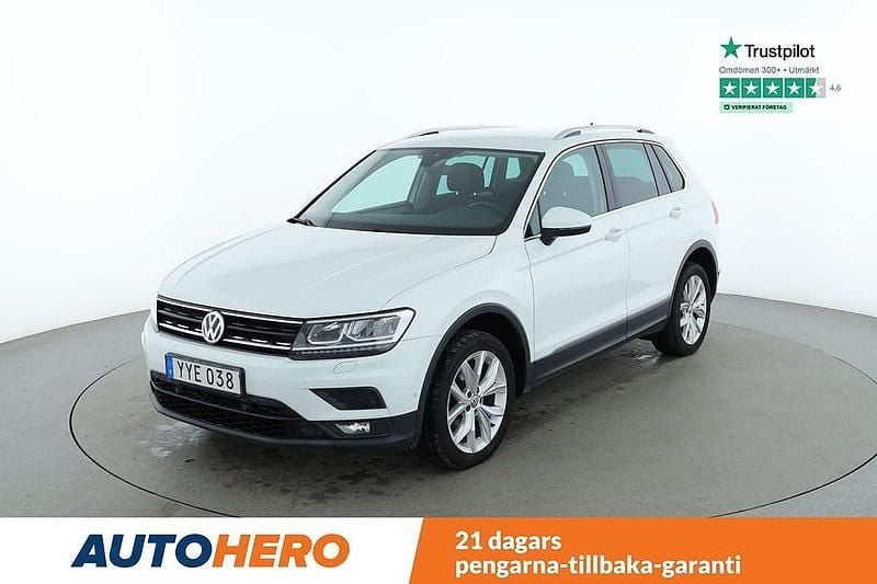 Vit Begagnad 2018 VW Tiguan SUV | 254 000 kr (Marknadspris) - Bild 1/4