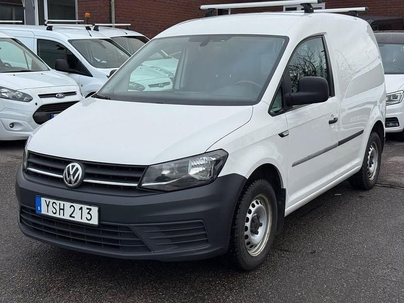 Vit Begagnad 2018 VW Caddy Minibuss | 99 000 kr (Superpris) - Bild 1/4