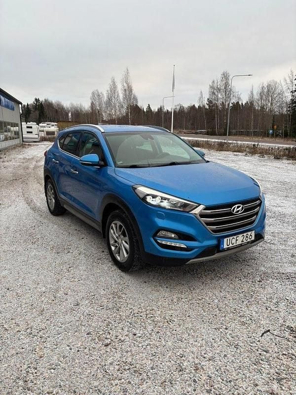 Begagnad Hyundai Tucson 177 HK (130 kW) 2018 Blå SUV
