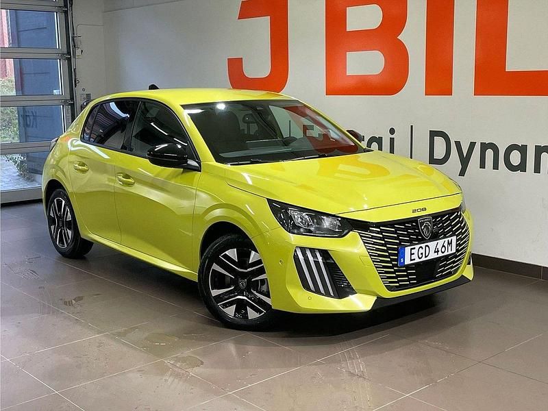 Gul agueda Begagnad 2024 Peugeot 208 Allure Halvkombi | 264 900 kr - Bild 1/4