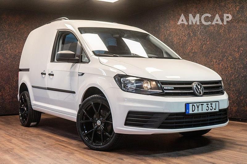 Vit Begagnad 2020 VW Caddy Minibuss | 218 500 kr (Bra pris) - Bild 1/4