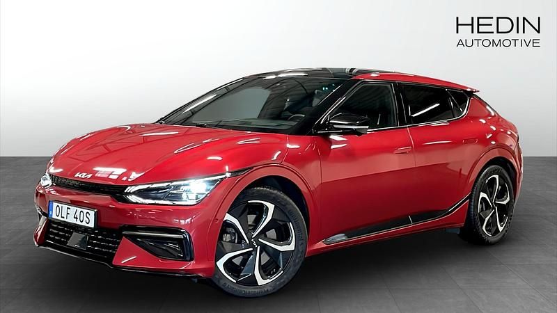 Röd (red) Begagnad 2023 Kia EV6 GT-Line SUV | 499 900 kr - Bild 1/4