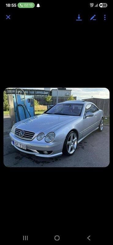 Silver Begagnad 2001 Mercedes CL55 AMG AMG Sportkupé | 80 000 kr - Bild 1/4