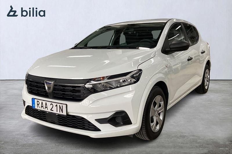 Vit Begagnad 2022 Dacia Sandero Essentiel Halvkombi | 119 500 kr (Superpris) - Bild 1/3