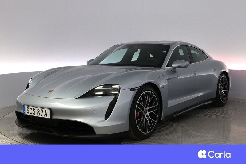 Silver Begagnad 2022 Porsche Taycan 4S Sport Sedan | 776 900 kr (Superpris) - Bild 1/3