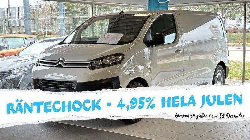 Vit Begagnad 2023 Citroën e-Jumpy Business Class Minibuss | 469 900 kr (Superpris) - Bild 1/3
