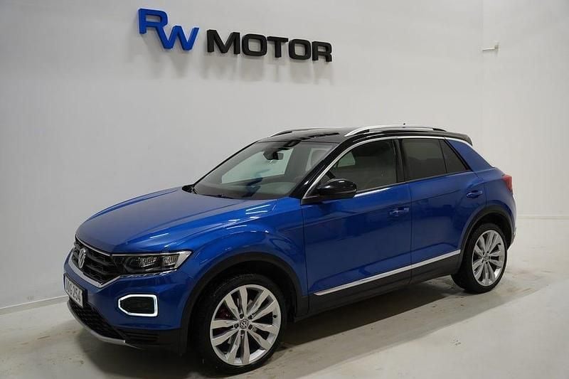 Blå Begagnad 2018 VW T-Roc GT SUV | 218 900 kr (Bra pris) - Bild 1/4