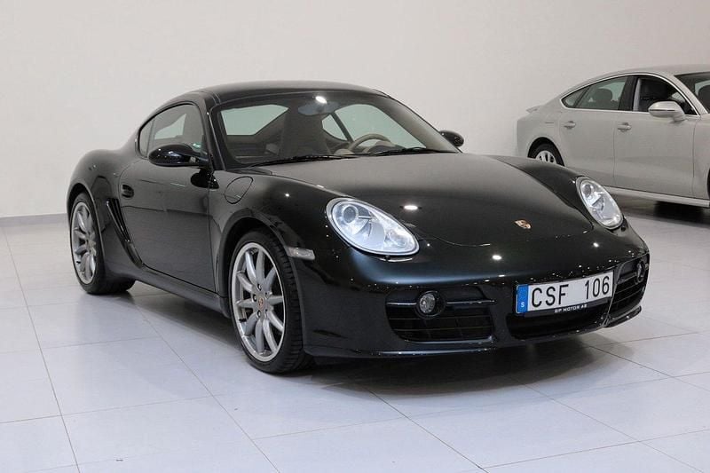 Svart Begagnad 2008 Porsche Cayman S Sportkupé | 379 900 kr - Bild 1/4