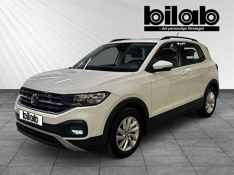 Vit Begagnad 2021 VW T-Cross Life SUV | 184 900 kr (Marknadspris) - Bild 1/4