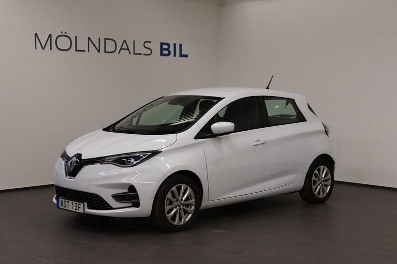 Vit Begagnad 2021 Renault Zoe Zen Halvkombi | 154 900 kr (Superpris) - Bild 1/4