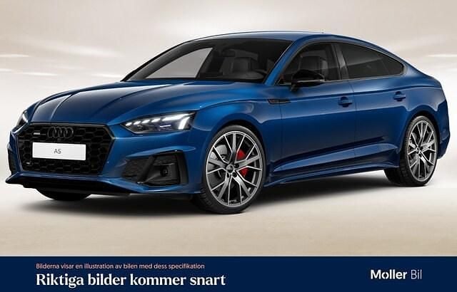 Ascariblå metallic Begagnad 2023 Audi A5 Sportback Comfort Halvkombi | 379 900 kr (Superpris) - Bild 1/4