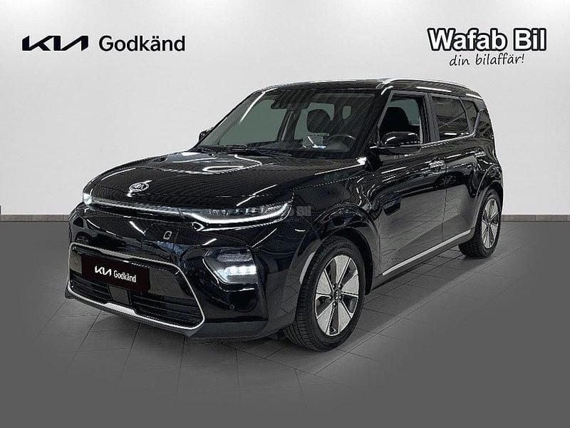 Svart Begagnad 2021 Kia Soul EV Advance SUV | 239 900 kr (Marknadspris) - Bild 1/4