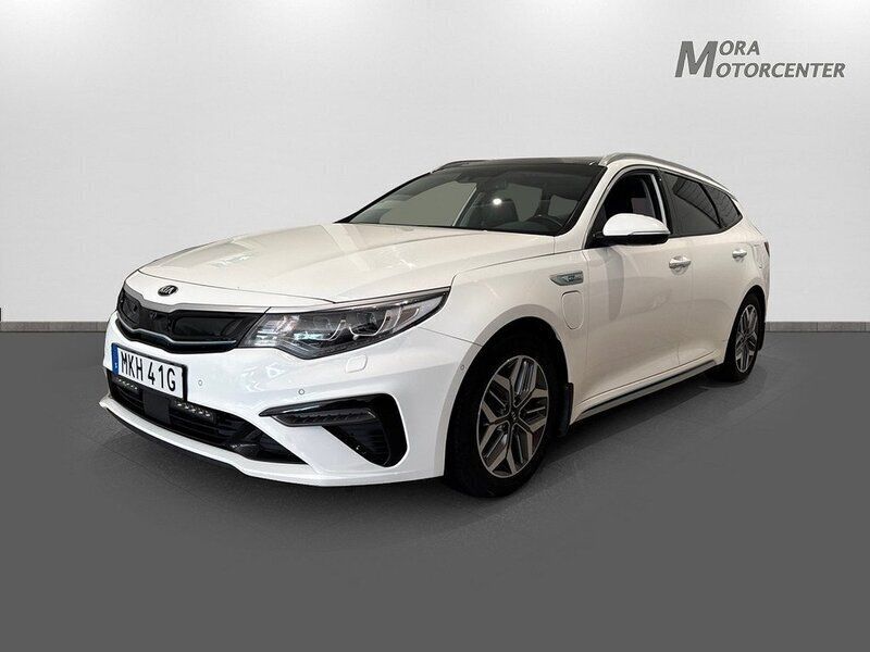 Vit Begagnad 2019 Kia Optima Hybrid Advance Sedan | 179 000 kr (Marknadspris) - Bild 1/4