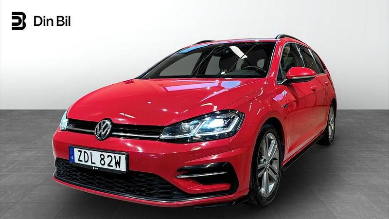 Röd Begagnad 2019 VW Golf VII R-line Kombi | 189 500 kr (Bra pris) - Bild 1/4
