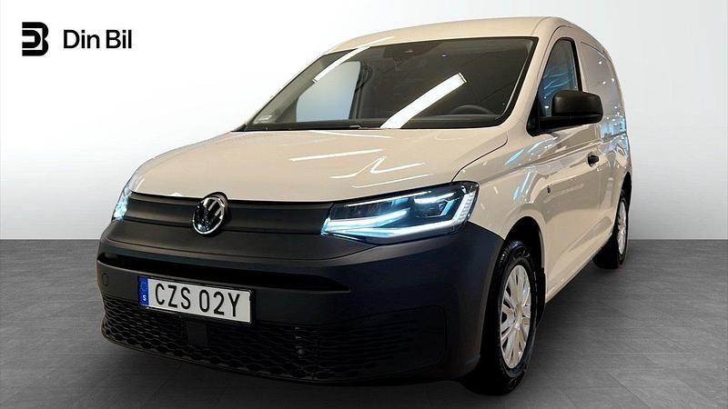 Vit (candyvit) Ny 2025 VW Caddy Minibuss | 287 375 kr (Bra pris) - Bild 1/4
