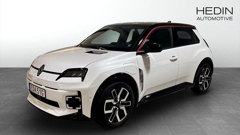 Vit Ny 2025 Renault R5 Iconic Halvkombi | 435 600 kr (Lite dyr) - Bild 1/4