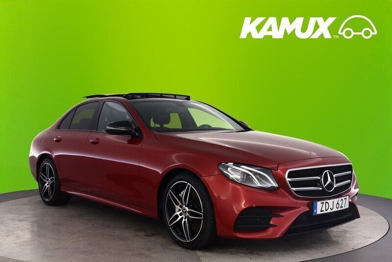 Röd Begagnad 2018 Mercedes E220 AMG Sedan | 329 800 kr (Bra pris) - Bild 1/3