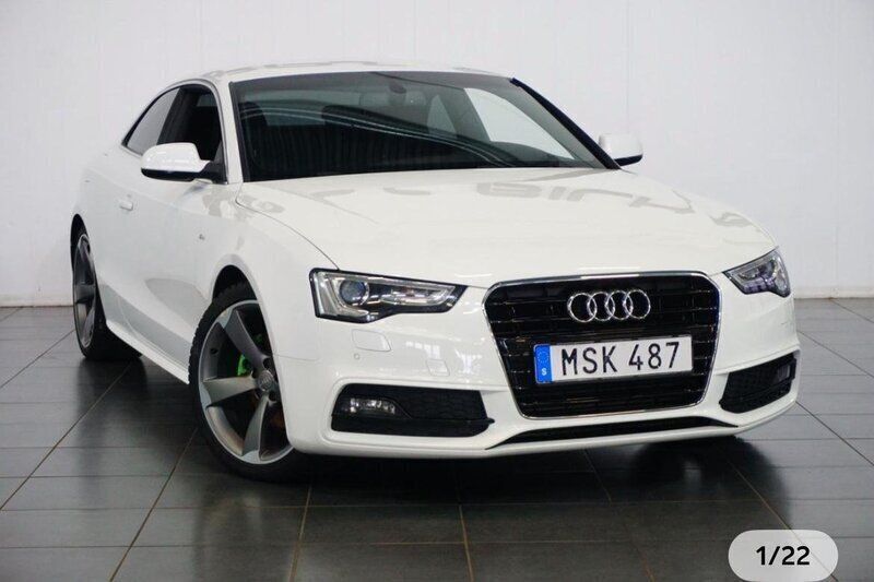Vit Begagnad 2015 Audi A5 S-Line Sportkupé | 129 000 kr (Marknadspris) - Bild 1/3