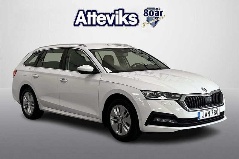 Vit Begagnad 2023 Skoda Octavia G-TEC Kombi | 299 900 kr (Dyr) - Bild 1/4
