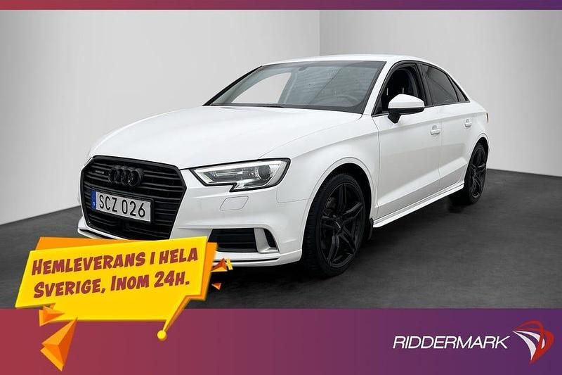 Vit Begagnad 2018 Audi A3 Proline Sedan | 229 800 kr (Marknadspris) - Bild 1/3