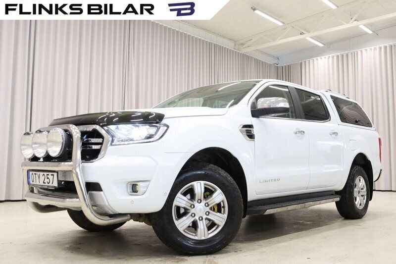 Vit (frozen white) Begagnad 2019 Ford Ranger Pickup | 379 900 kr (Dyr) - Bild 1/4
