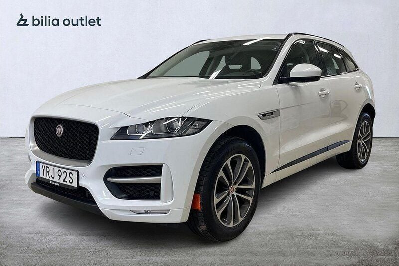 Vit Begagnad 2019 Jaguar F-Pace R-Sport SUV | 279 000 kr (Marknadspris) - Bild 1/4