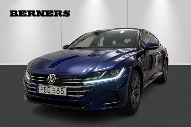 Blå Begagnad 2022 VW Arteon R-line Kombi | 399 900 kr (Dyr) - Bild 1/4