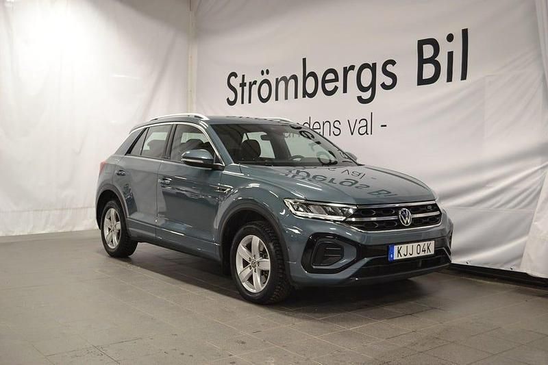Grå Begagnad 2024 VW T-Roc R-line SUV | 389 000 kr (Dyr) - Bild 1/4