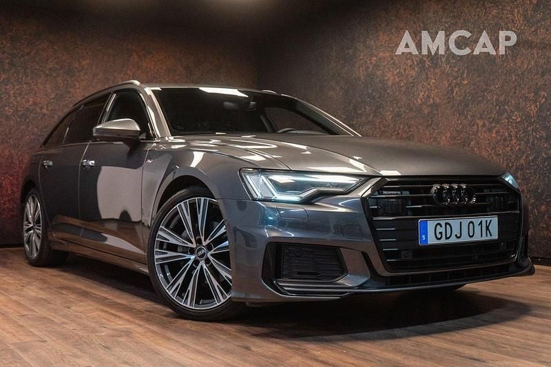 Grå Begagnad 2023 Audi A6 S-Line Kombi | 389 500 kr (Marknadspris) - Bild 1/4