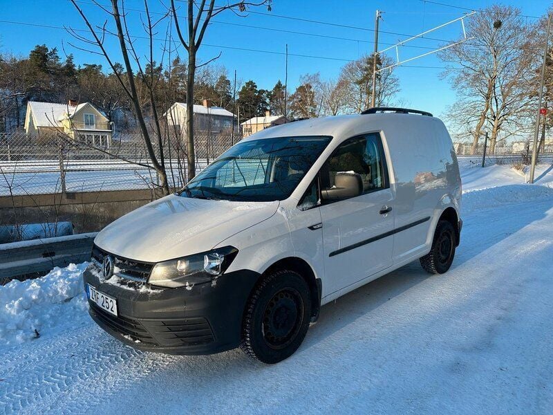 Begagnad VW Caddy 123 HK (90 kW) 2018 Vit Minibuss