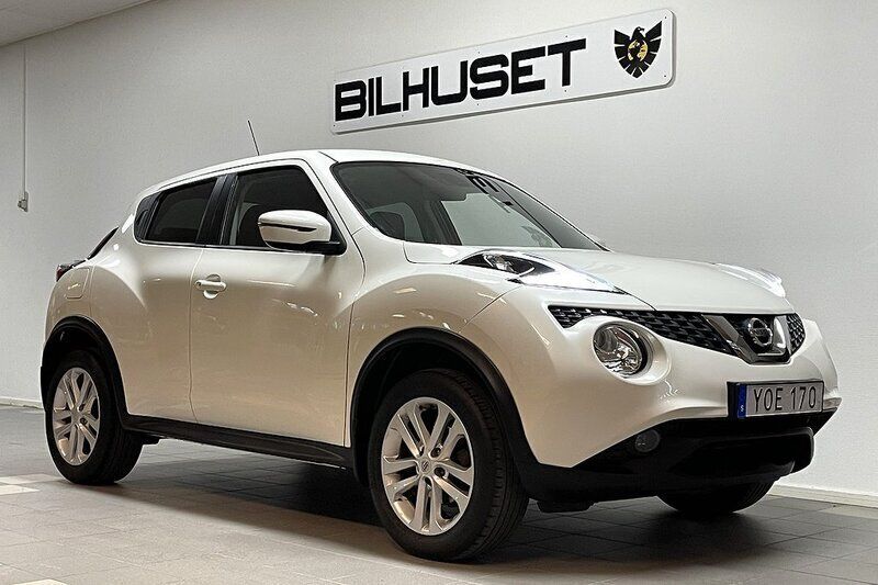 Vit Begagnad 2018 Nissan Juke SUV | 139 900 kr (Marknadspris) - Bild 1/4