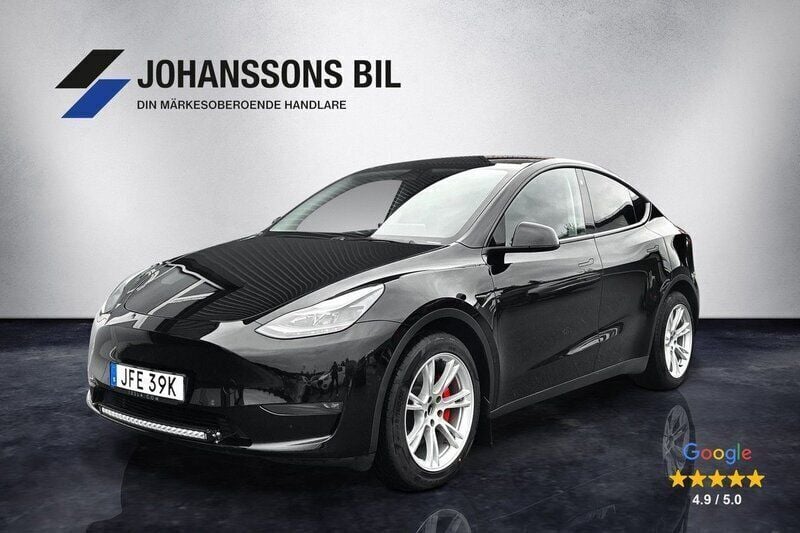 Svart Begagnad 2022 Tesla Model Y Long Range SUV | 359 900 kr (Superpris) - Bild 1/4